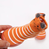 Baby Stripe Cartton Animal Sock Shoes
