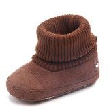 Baby Boys Knitted Flanged Snow Boots