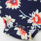 Baby Girls Floral Printed Long Sleeve Romper & Solid Bell Trousers Baby Wholesales