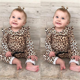 Baby Girl Long Sleeve Leopard Printed Top & Pants Baby Wholesale Clothing Baby Girl Long Sleeve Leopard Printed Top & Pants Baby Wholesale Clothing