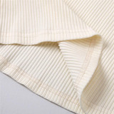 Girls Solid Turtleneck Long Sleeve Top & Pleated Skirt Wholesale Girl Clothing
