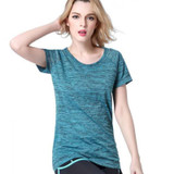 Women Quick Dry Sport Yoga Shirt Short Sleeve Breathable Exercises Yoga Top Running T-Shirts For Gym Running Fitness Clothes