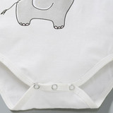 Baby Girl Elephant Heart Long Sleeve Romper & Floral Pants Wholesale Baby Boutique Items