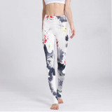 2019 Gym Women Fitness Yoga Pants Slim High waist Sport Leggings Elastic Romantic Printed Long Tights for Running Tummy Control