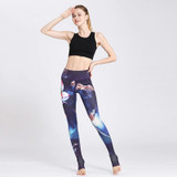 2019 Gym Women Fitness Yoga Pants Slim High waist Sport Leggings Elastic Romantic Printed Long Tights for Running Tummy Control