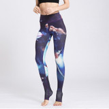 2019 Gym Women Fitness Yoga Pants Slim High waist Sport Leggings Elastic Romantic Printed Long Tights for Running Tummy Control