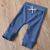 Baby Unisex Solid Color Long Sleeve Top & Pants & Hat Buy Baby Clothes Wholesale