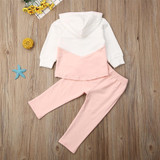 Girls Long Sleeve Hooded Casual Tops&Solid Pants Girls Clothing Wholesalers