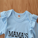 Baby Girls Printed Letter Casual Romper&Pants&Headband Baby Wholesale Clothes