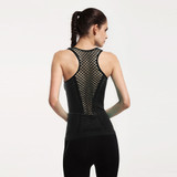 Women Yoga Shirts Mesh Shirt Ladies Fitness Running T Shirt Sleeveless Women Yoga Tops Gym Vest Fitness Sport Shirt