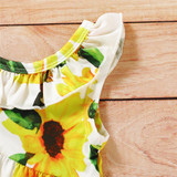 Baby Girls Sleeveless Floral Printed Top & Solid Shorts & Headband Baby Clothes Warehouse