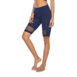 Sexy Yoga Shorts Women Breathable Mesh Stitching Sports Leggings