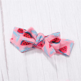 Baby Girls Mesh Watermelon Printed Romper & Headband Baby Clothes Wholesale Bulk