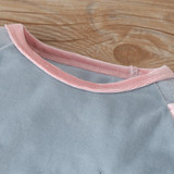 Baby Girls Cartoon Color Block Long Sleeve Romper & Headband Wholesale