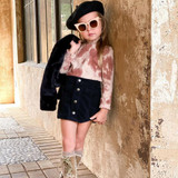 Girls Long Sleeve Tie Dye Top & Skirt Toddler Girl Wholesale Clothing