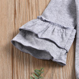 Girls Sunflower Flared Sleeve Love Top & Sequin Bell Pants Wholesale Girls Girls Sunflower Flared Sleeve Love Top & Sequin Bell Pants Wholesale Girls