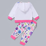 Baby Girls Letter Printed Hoode Top & Pants Baby Clothes Wholesale Bulk