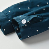 Boys Star Printed Button Fomal Shirt & Pants