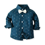 Boys Star Printed Button Fomal Shirt & Pants