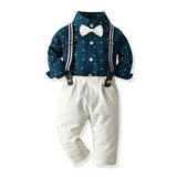 Boys Star Printed Button Fomal Shirt & Pants
