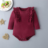 Baby Girls Long Sleeve Top & Floral Allover Print Suspender Skirt