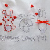 Girls Cortoon Rabbits Printed Top & Pants Girls Clothing Wholesalers