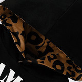Girls Leopard Letter Print Hooded Top & Pants Toddler Girls Wholesale Girls Leopard Letter Print Hooded Top & Pants Toddler Girls Wholesale