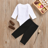 Baby Boys Long Sleeve Tie Romper & Pants Wholesale Baby Cloths