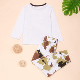 Toddler Boys Dinosaur Printed Top & Pants Wholesale Boys Clothing