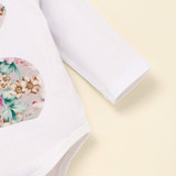 Baby Girls Flower Rabbit Printed Romper & Pants & Headband Buy Wholesale Kids Clothes