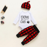 Baby Boys Letter Printed Romper & Pants & Hat Baby Boutique Wholesale