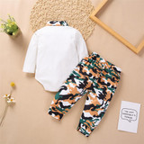 Baby Boys Camo Lapel Long Sleeve Romper & Trousers Baby Wholesale