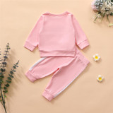 Baby Girls Letter Printed Long Sleeve Top & Pants Baby Clothes Warehouse