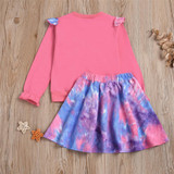 Toddler Girls Long Sleeve Tie Dye Top & Skirt Baby Girl Clothes Wholesale Toddler Girls Long Sleeve Tie Dye Top & Skirt Baby Girl Clothes Wholesale
