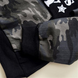 Toddler Boy Long Sleeve Camo Letter Top & Pants Wholesale Boys Clothing