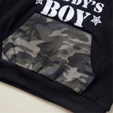 Toddler Boy Long Sleeve Camo Letter Top & Pants Wholesale Boys Clothing