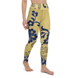 High Waist Vintage Lace Printed Leggings
