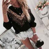 Loose Leopard Print Sweater Pullover