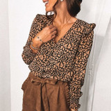 Elegant Ruffle Office Lady Blouse