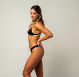 Passiflora Bikini Top - Black