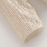 Women Mesh Patchwork Sequins Blouses