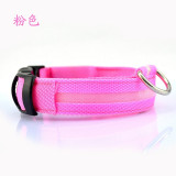 Nylon LED Pet dog Collar,Night Safety Flashing