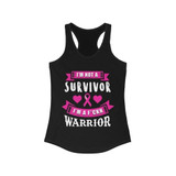 I am not a Survivor I am a Warrior Breast Cancer Tank Tops