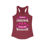 I am not a Survivor I am a Warrior Breast Cancer Tank Tops