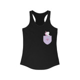 Pocket Style with Unicorn Racerback Tank Top