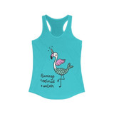 Flamingo Mermaid Unicorn Racerback Tank Top