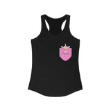 Pocket Style with hiding Unicorn Racerback Tank Top