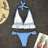 Sexy Bikini Set Ruffle Swimsuit Women Swimwear Sexy Bikini Set Ruffle Swimsuit Women Swimwear