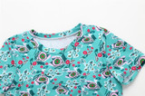 Short Sleeve Women's Swimsuit Floral Print Swimwear