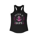 Anchor in Hope Breast Cancer Awareness Racerback Tank Top